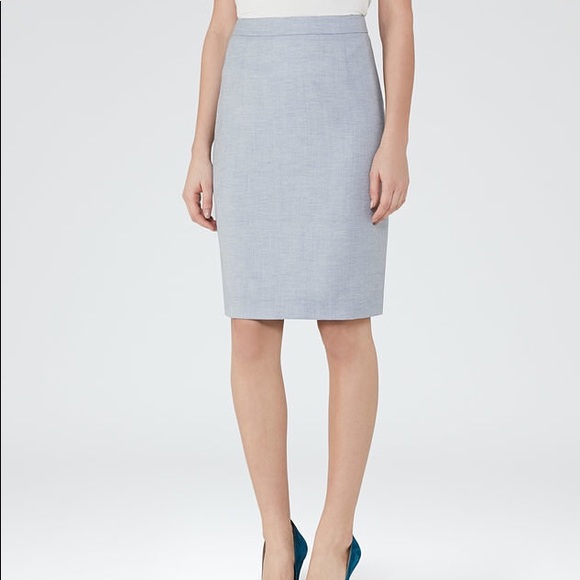 Reiss Skirts | Reiss Powder Blue Pencil 